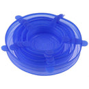 5pcs Universal Silicone Stretch Lids Food Fresh Keeping Wrap Bowl Pot Cover