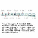 60x Galvanized Mini Hose Clip Fuel Line Pipe Tube Clamp Car Accessories