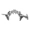 Celtic Knot Dragon Hairpins Barrette, Norse Vicking Updo Stick