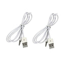Magideal 2x USB Data/Charging Cable 3.5mm AUX Audio Plug Jack to USB2.0 Male