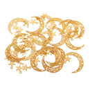 50 Packs DIY Retro Alloy Moon Star Connectors Charms Pendants Jewelry Making