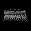 9pcs/set Sea Wave Lace Metal Cutting Dies for DIY Scrapbook Album Cards Decor M&