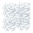 120x Silvery Triangle Rings Buckle V-rings for Trampoline Accessories Repair