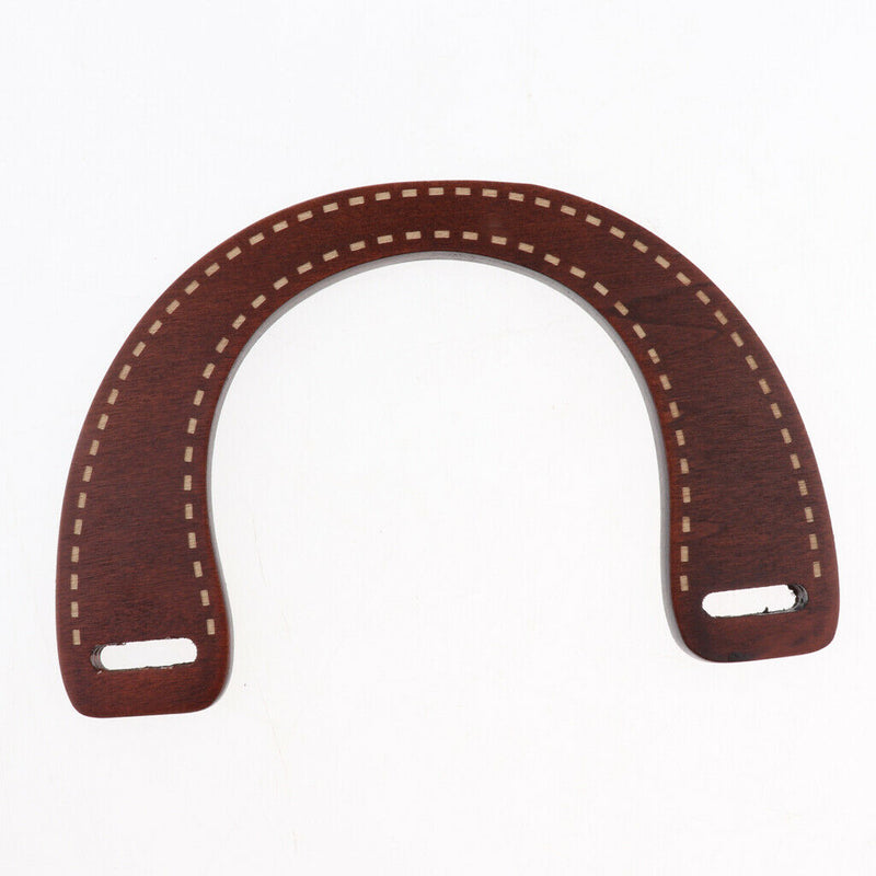 1 Pair Wooden U-shaped Handles Replacement for Handmade Bag Handbags Purse