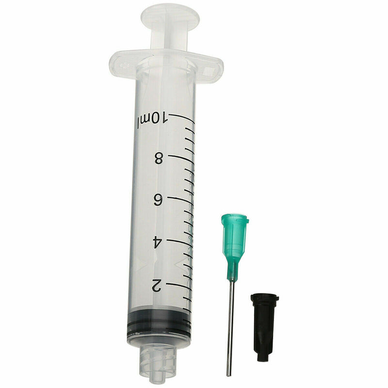 1 set 10ml Non-sterile Syringe with 18G Blunt Tip Needle & Black Storage Cap