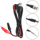 2 x BNC Male Plug to Dual Alligator Clip Oscilloscope Test Probe Lead Cable