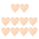 10pcs Unpainted Heart Wooden Shapes Embellishment Rustic Wedding Party Decor