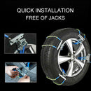 1Pcs Universal Steel Car Tire Anti-skid Chains Emergency Snow Mud Road for SUV