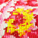 Needlework Diamond Painting Flower Peony Series Cross Stitch DIY Round Diam