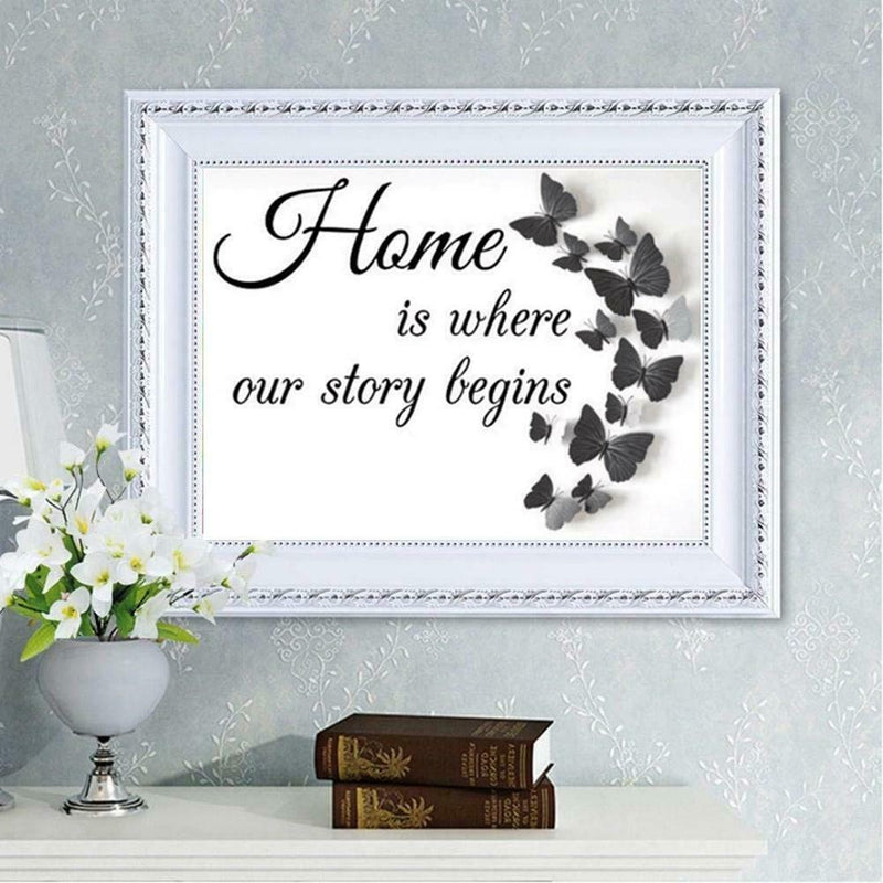 5D DIY Full Drill Diamond Painting Butterfly Cross Stitch Embroidery Crafts