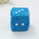 Fuzzy Fluffy Dice Black Car Mirror Novetly Accessory
