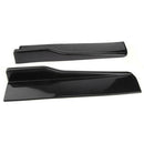 2x Universal Black Car Side Skirt Rocker Splitter Winglet Wings Canard Diffus Pg