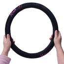 Comfort Grip Steering Wheel Cover - Rubber (Butterfly Pink)