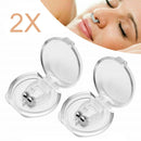 2 X Magnetic Anti Stop Snoring Snore Stopper Sleep Nose Clips Device Aid w/Box