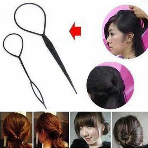 2Pcs Girl Women Topsy Tail Hair Braided Tool Ponytail Maker Easy Styling Tool Ef