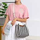 Big Stripe Shoulder Handbags Shopping Bag Beach Handbag New Fashion Canvas