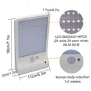 Upgraded 48 leds Solar Light Color Adjustable With Controller Three Modes W G8M8