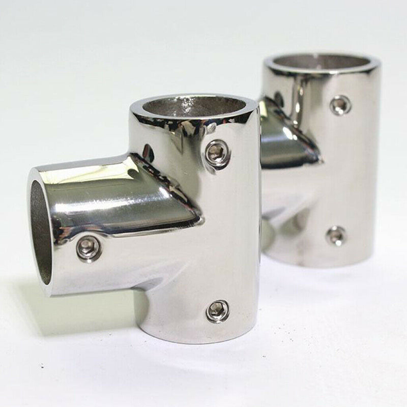 22mm 7/8" 316 Stainless Boat Yacht Railing Handrail Pipe Tube Fitting Connector