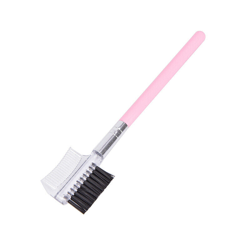 Pro Beauty Makeup Eyebrow Brush Wand Brow Angled Eyelash Double-Ended Brushes TO