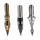 Retro Classical Feather Dip Pen Fountain Pen Ink Bottle with 3 Nibs Station
