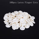 100X rubber latex finger cots eyebrow extension gloves eyelash extension too Pg