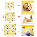 6Pcs Beeswax Wraping Eco-Friendly Reusable Food Wraps Sustainable Food StoraM6A1