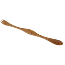 Wooden Spoon Forks Set Natural Wood Cutlery Coffee Tea Spoons Salad Fruit For@Z