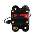Car Stereo Audio Fuse Holder Inline Inverter 80+250AMP DC12V-24V Car Push Button