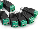 10 RCA Female Plug Cable End Screw Terminal Connector Adaptor for CCTV Audio