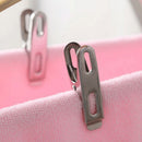 20 Stainless Steel Washing Line Clothes Pegs Hang Pins Clips Windproof Clamps3cU