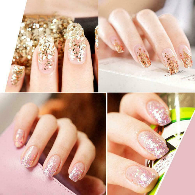 Colorful DIY Nail Glitte Dust Powder Shiny Glitter Art Powder T Shining C8Z6