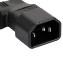 3Pin IEC 320 PDU UPS C14 To C5 Power Plug Adapter Converter Socket NEW