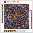 4Pack Fantasy Flowers DIY 5D Diamond Painting Full Drill Cross Stitch Home Decor
