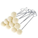 100Pcs Leather Dye Ball Brush for Diy Crafts Dyeing Applicator with Metal H