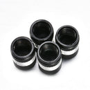 4x Black Car Wheel Tyre Tire Valve Stems Air Dust Cover Screw Caps Accessories