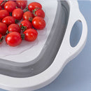 Multifunction Collapsible Cutting Board Dish Tub 3In1 Folding Sink Drain Bas Hn