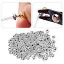 200Pcs CRIMP COVER BEADS 5mm KNOT COVERS FOR DIY NECKLACE JEWELRY MAKING