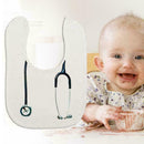 Unisex Baby Lunch Bibs Funny Cartoon Stethoscope Toddler O For Newborn Baby E4F7