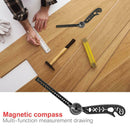 Multi-functional Measuring Drawing Ruler Magnetic Compass Ruler Draw Tool