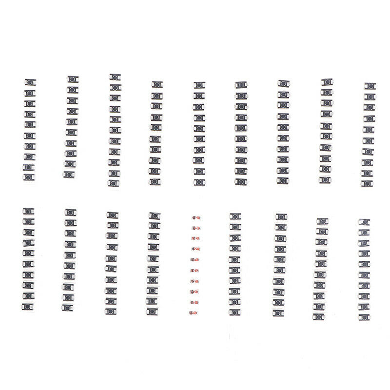 200pcs SMD diode Assorted Kit 20value*10PCS SS110 SS510 SS36 ES1D M7 M4 SEAU