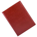 Dark Brown Office Folder A4 Multi-Function Binder Plywood Pu Belt Manager P Z8R6