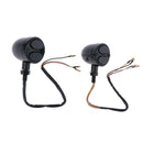 2X Motorcycle ATV Turn Signal Lights Blinker Indicator Blub Amber + Red Lens