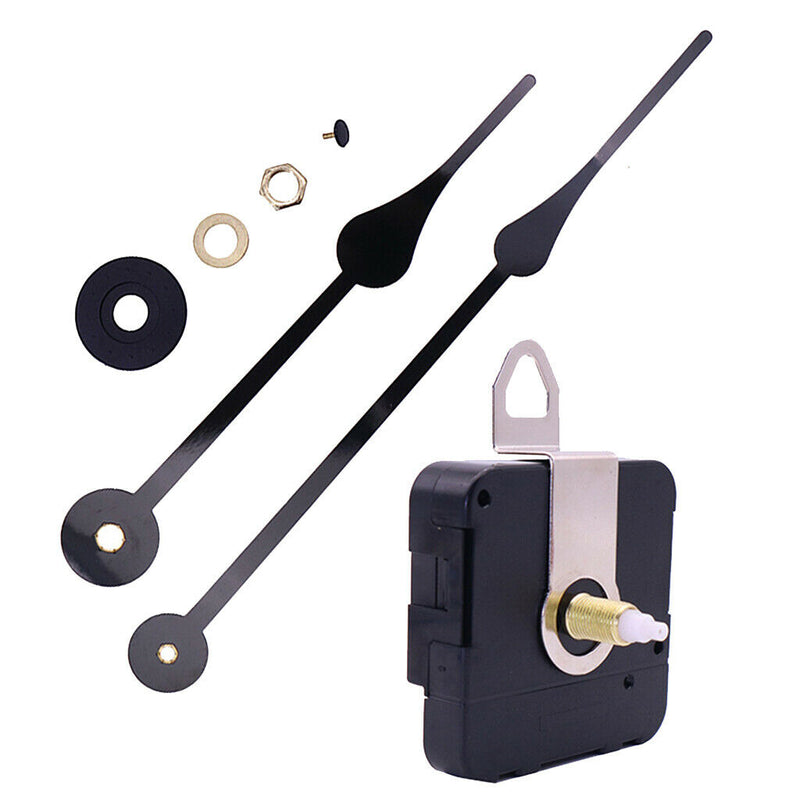 1 Set Silent Sweep DIY Wall Clock Movement Repair Parts with 2 Long Hands