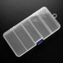 5 Compartments Fishing Lure Bait Hooks Tackle Waterproof Storage Box Case