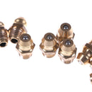 10PCS 1/4-28 Drive Type Taper Thread Straight Grease Zerk Nipple Fitting Z