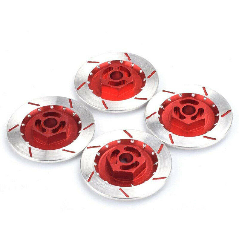 4PCS Aluminum Alloy Brake Disc Wheel Rim Box Metal Hex Adapter 12MM for RC  N3O9