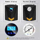 Automatic 12V Portable Air Compressor with Auto-Off Digital Pressure Display