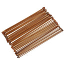 Set of 36 Single Pointed Carbonized Bamboo Knitting Needles of 18 Different