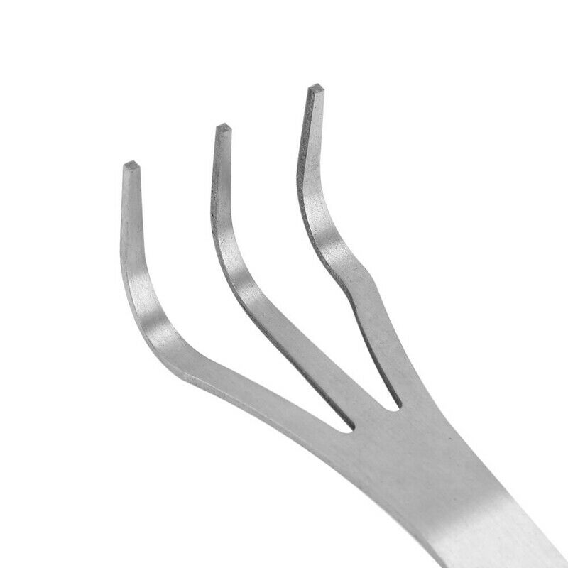 Bonsai Tools 3-Prong Stainless Steel Root Rake Kit with Ergonomic Handle fo