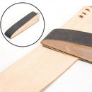 Leather Craft Abrasive/Sand Paper Wooden Burnisher Polish Handle Tool DIY